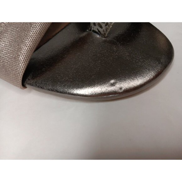 Donald J Pliner Toto Womens 8.5 M Gold Metallic Strappy Sandals Toe Ring Slip On - Picture 9 of 9
